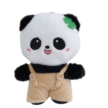 Peluş Bej Panda Anahtarlık