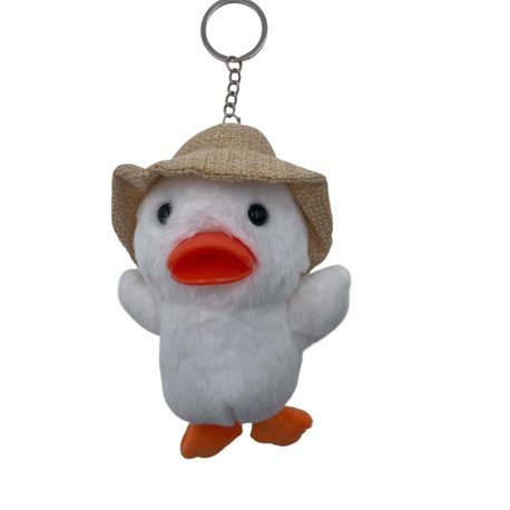 Peluş Beyaz Civciv Anahtarlık