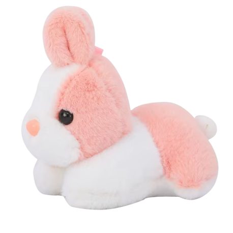 Peluş Pembe Oturan Tavşan Anahtarlık