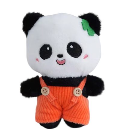 Peluş Turunculu Panda Anahtarlık