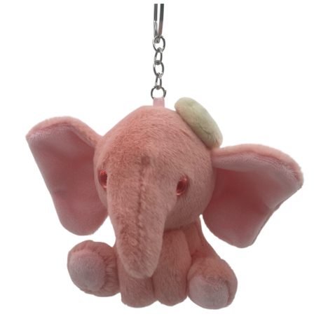 Peluş Pembe Fil Anahtarlık